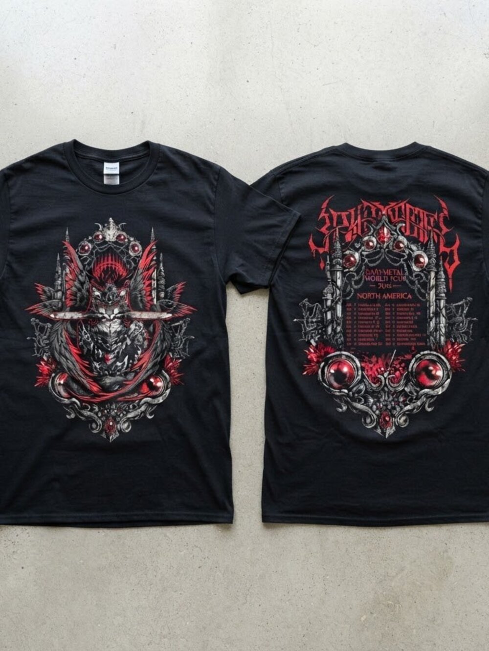 Babymetal World Tour 2026 North America Black T-Shirt S-4XL